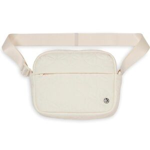 Gaim Chic Cream Quilted Crossbody Bag